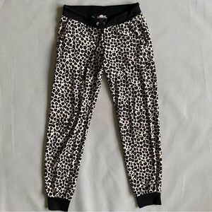 Juice Couture Velour Leopard Animal Print Jogger Pants Women’s Size Small